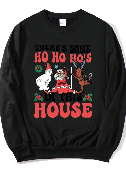 Cozy 'Ho Ho Ho' Christmas Sweater for Men