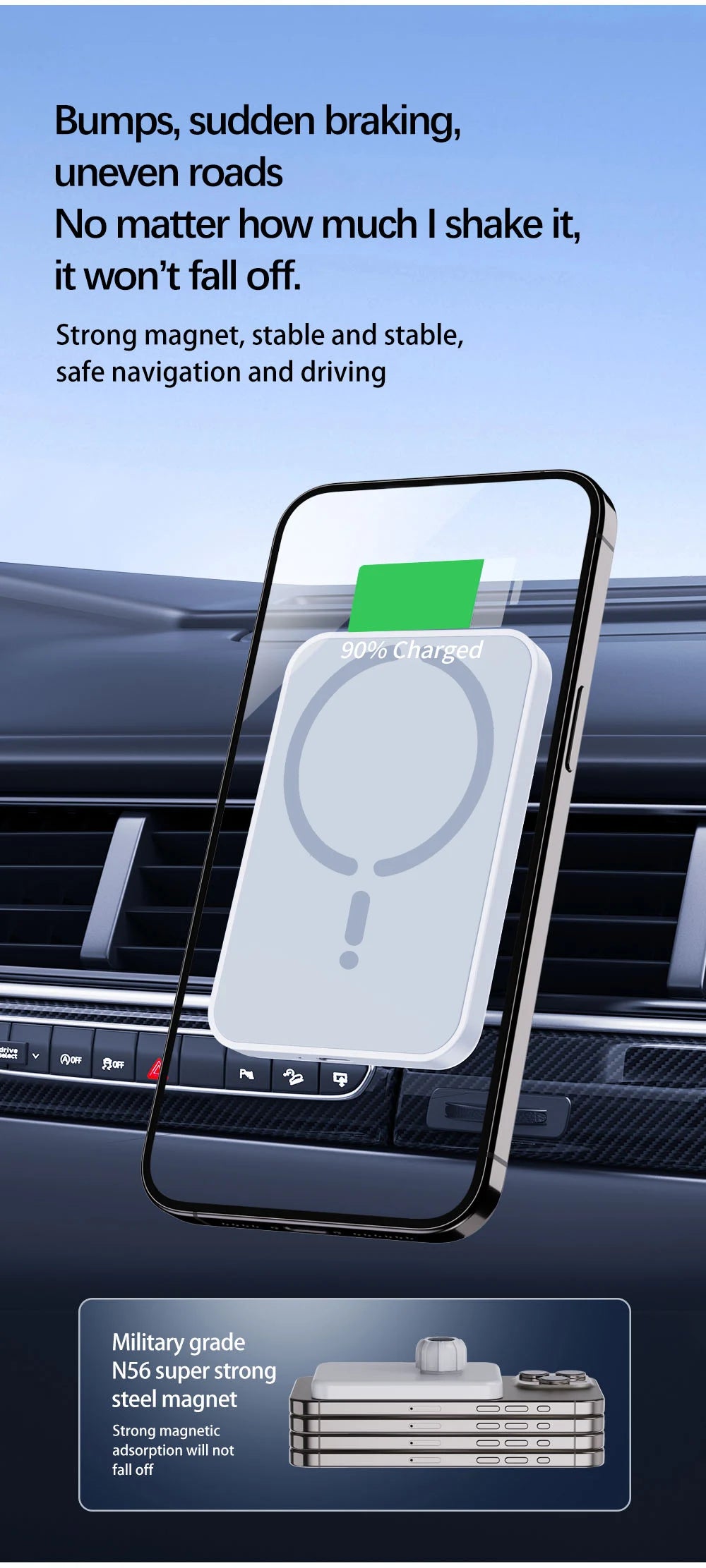 Magnetic Car Wireless Charger